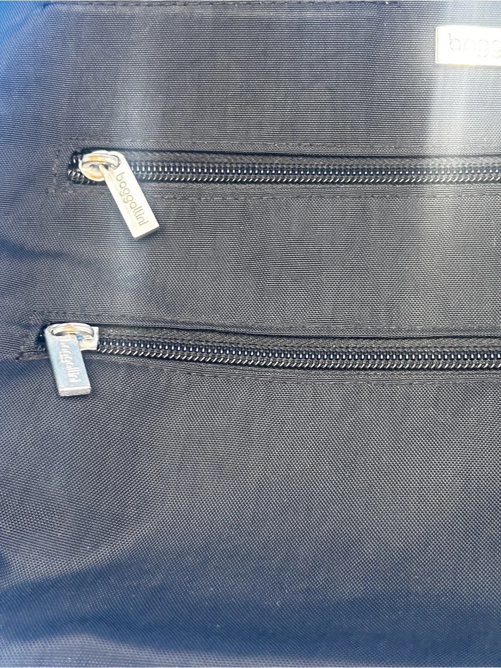 Baggallini Navy Crossbody Bucket Bagg, a lightweight